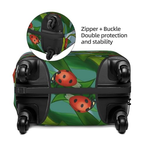 Ladybug Print Suitcase Cover Luggage Protector Washable Elastic Fashionable Travel Gear Cover4