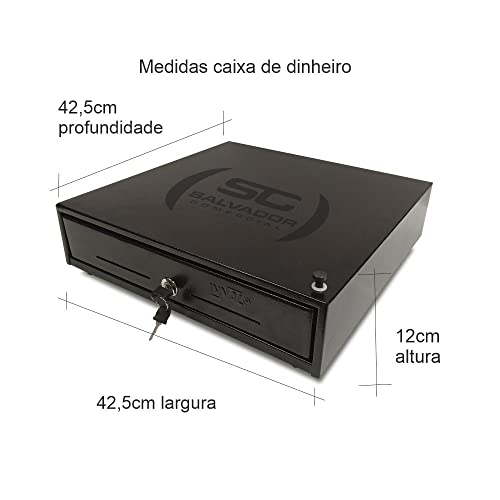 Gaveta de Dinheiro Manual Preta
