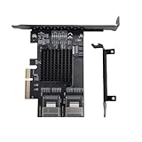 Puce faible consommation : la carte PCIe Serial ATA est adaptée à la puce Realtek RTL9101, avec une faible consommation d'énergie, garantissant un transfert de données stable à haute vitesse, adaptée pour NAS, PC de bureau, serveur.