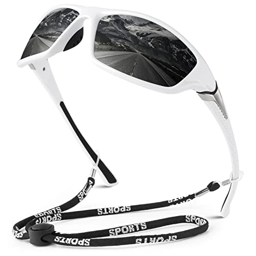 Image of WEAROYO Polarized Sports Sunglasses for Men Women,Fishing Driving Rectangular Goggles UV400 Protection