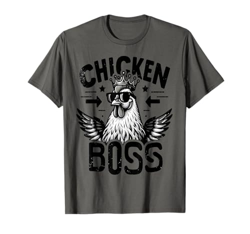 Gallo divertido de Cool Chicken Boss Camiseta