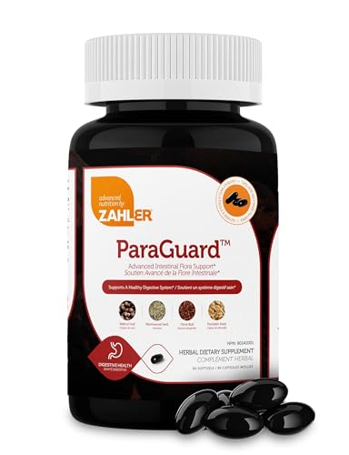 Zahler - ParaGuard Cleanse Softgels - Gut Health Detox Supplement - Formula has Wormwood, Garlic Bulb, Pumpkin Seed, Clove & More - Natural Cleanse Detox for Humans - Certified Kosher (90)