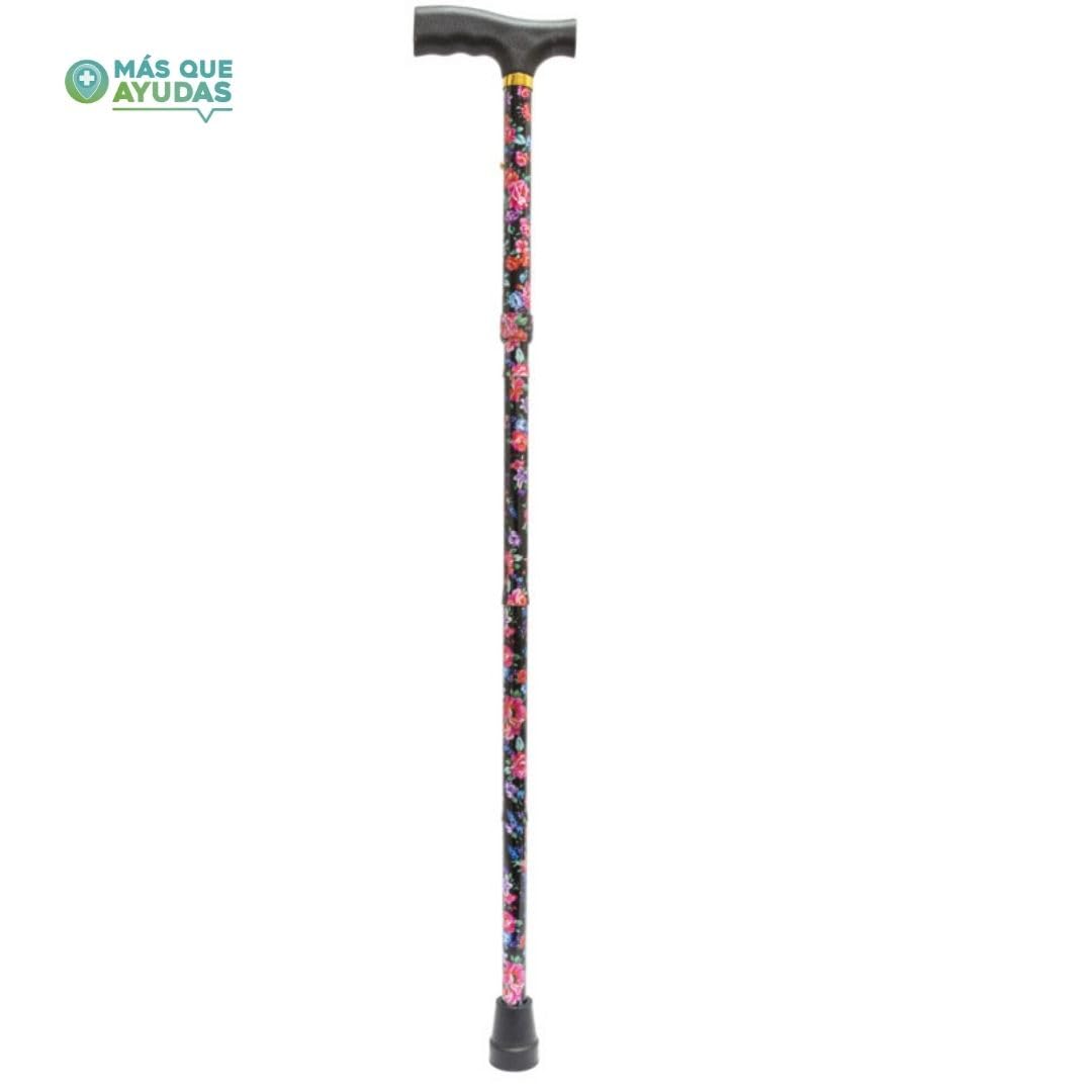Bastón para Mayores y Adultos Basic, Plegable y Portátil, Altura Ajustable 83-93 cm, Puño Resistente contra Golpes, Bastón para Caminar y Pasear, 320 g
