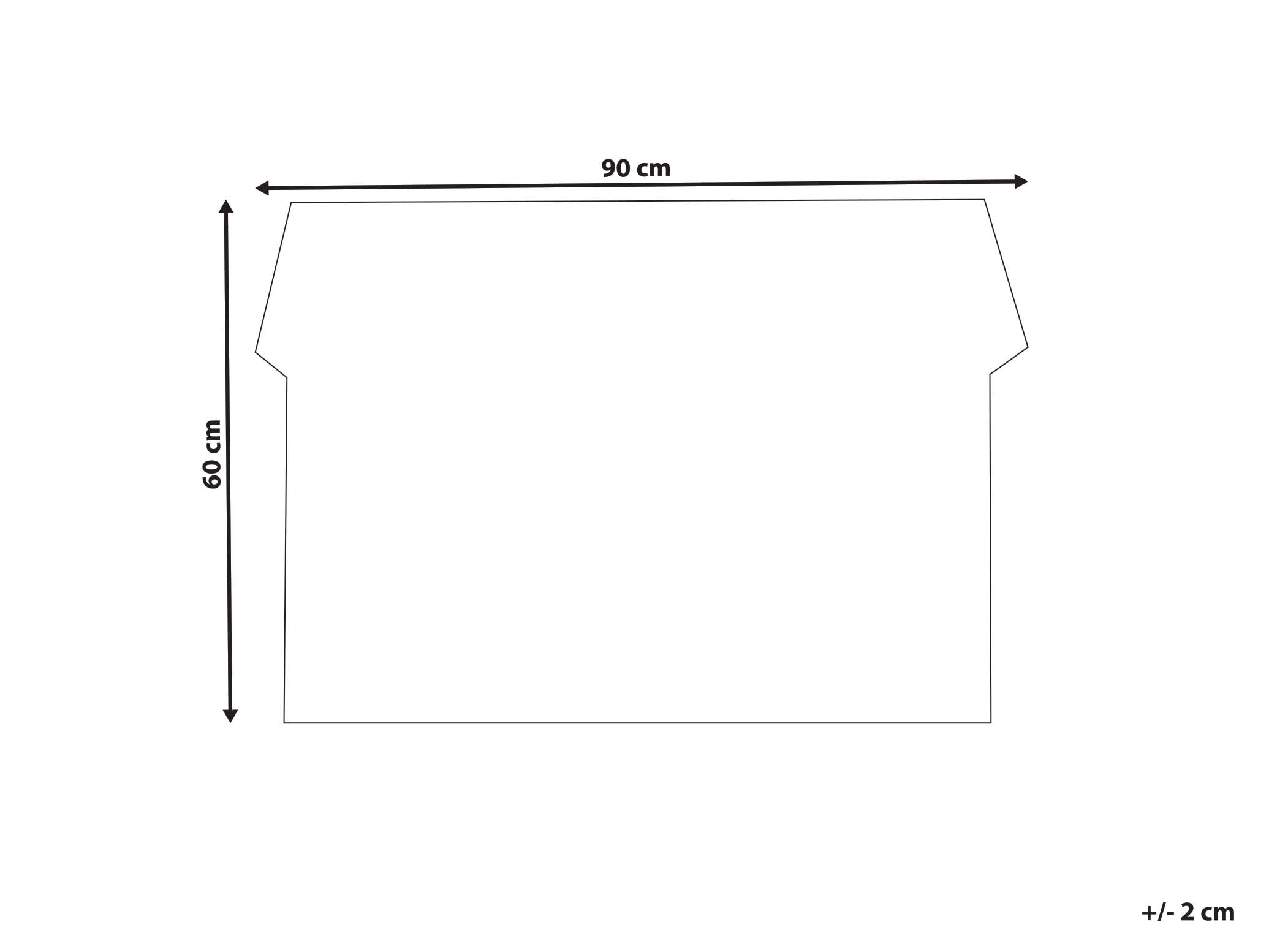 Beliani Paillasson en Fibre de Coco 60 x 90 cm Antidérapant Dessous en PVC Motif Pâtisserie Multicolore Ternate