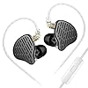 KZ X HBB PR2 in Ear Monitor Headphones, Planar Magnetic Driver IME Earphones, HiFi Alloy Die-Casting Shell Wired Earbuds, with Removable Silver-Plated Cable