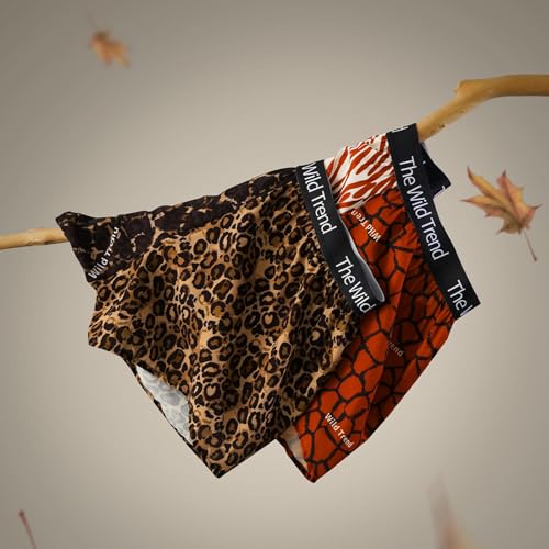 Boxer de hombre de estampado leopardo en algodon suelto lote de 3 piezas talla L 3