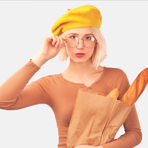 Image of Jolbndcv 6PCS Beret, French Beanie, Outdoor, Winter, Fashion Lady Hat | One Size Fits Most,Solid Color,Stretchable,for All Season