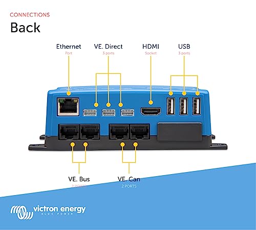 Victron Energy Cerbo-S GX for System Monitoring and Control - Simplified Connectivity with Ethernet Support - Compatible with Victron Remote Monitoring (VRM)
