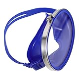 Zerodeko Tauchermaske Antibeschlag Erwachsene und Ovale Schwimmbrille aus Gehärtetem Glas Dicht und Verstellbarem Silikonband UV Schutz und Weitwinkelglas für Angeln und Schnorcheln