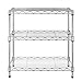 Seville Classics Compact Mini Desktop 3-Tier Metal Steel Wire Shelf Organizer Unit Shelving for Cabinets, Bath, Kitchen, Countertop, 3-Tier, 17. 5