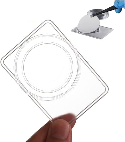 KIESEV 50 Pcs Filter Membrane Preservation Box, 47mm/90mm, Atmospheric Detection Environment Sampling, Air Sampling Filter Preservation Box, Laboratory Filter Membrane Protection (φ 90 mm)