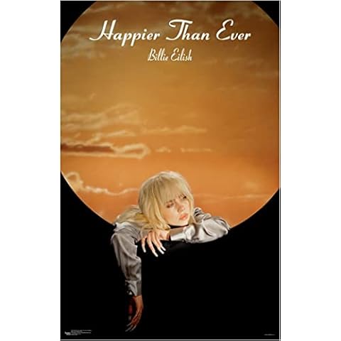 Scorpio Posters Billie Eilish - Happier Than Ever - Goldwing Mini Poster - Officially Licensed - 11" x 17" Cover