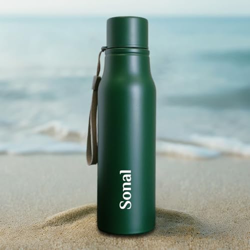 Image of Giftana Personalized Diary, Coffee Tumbler 510ml, Desk Organizer, Water Bottle Gift Set for Men and Women, 4 in 1 Personalized Gifting Items for Husband, New Year Corporate Gift for Employee (Green)