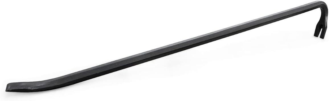 Olympia Tools 30" Wrecking Bar, Heavy Duty Pry Bar with Beveled Chisel End and Forged Carbon Steel for Prying, Lifting and Pulling Nails