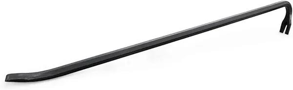 Olympia Tools 30" Wrecking Bar, Heavy Duty Pry Bar with Beveled Chisel End and Forged Carbon Steel for Prying, Lifting and Pulling Nails