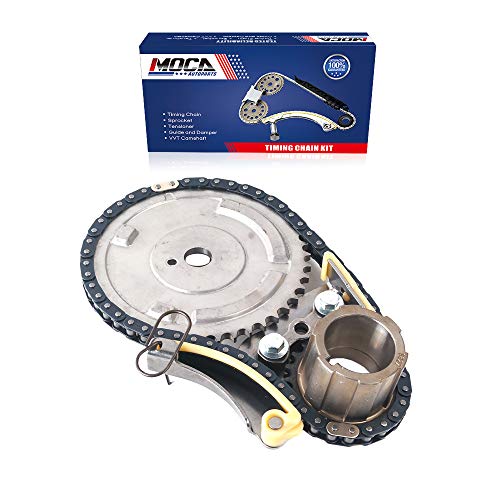 MOCA Engine Timing Chain Kit Fit 2008-2010 for GMC Savana 1500 V8 5.3L, 2008-2009 for Hummer H3 V8 5.3L, 011-2017 for Chevrolet Caprice V8 6.0L, 2009-2015 for Cadillac CTS V8 6.2L
