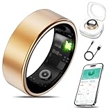 Milavan Smart Health Ring for Women Men Fitness Tracker with Heart Rate, Blood Oxygen, Blood Pressure, Sleep Monitoring, Step Counting, IP68 Waterproof for iPhone and Android, No APP Fee,Rose Gold 6
