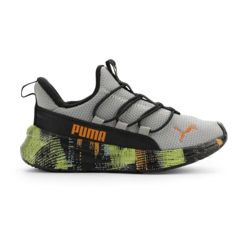 PUMA Unisex-Child Softride One4all 2.0 Shoes, Black-Gray Echo-Sunny Lime AH26, 3, Little Kid by PUMA - Used condition - Image 7