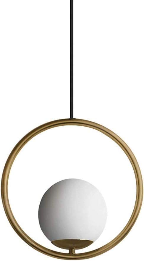 Luminaire suspendu boule de verre LED et petit lustre moderne pour plafond