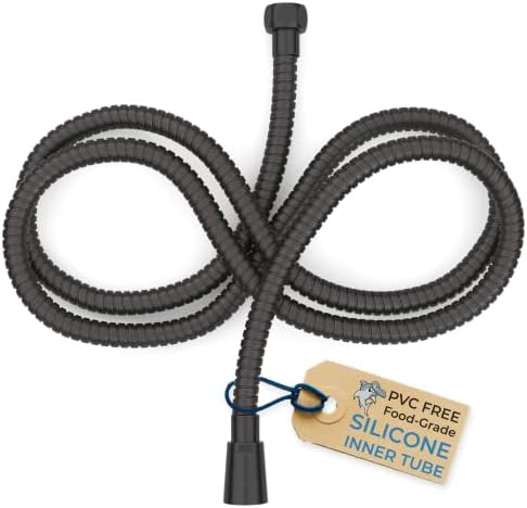 All Metal Shower Hose For Hand Held Shower Heads, Oil Rubbed Bronze | Extra Long 72 Inch Cord Made With Commercial Grade Stainless Steel | Universal Replacement Part For Handheld Showerhead Hoses