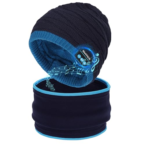 Sivitick Gorro Bluetooth Regalos Originales Para Hombres Y Mujeres Gorro De Invierno Con Calentador De Cuello Auriculares Inalámbricos Beanie Música Bluetooth 5.0 Manos Libres Sivitick Gorro Bluetooth Regalos Originales Para Hombres Y Mujeres Gorro De Invierno Con Calentador De Cuello Auriculares Inalámbricos Beanie Música Bluetooth 5.0 Manos Libres