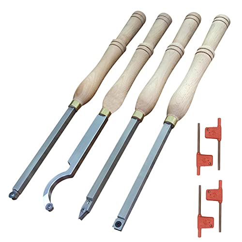FYBOOR Carbide Tipped Wood Turning Tools Lathe Set Full Size Combo Set