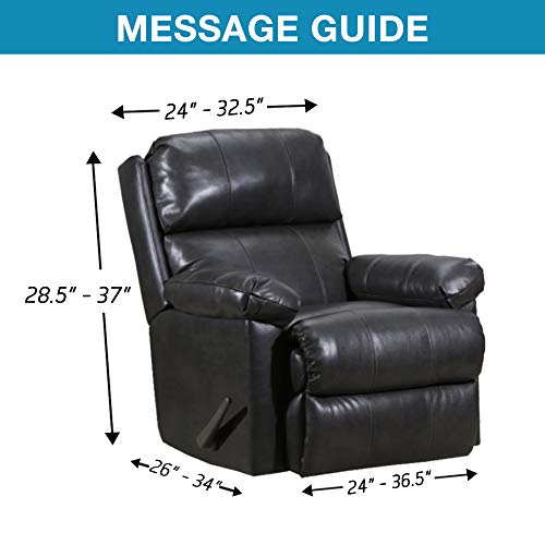 Stretch Recliner Chair Cover Recliner Cover For Electric/Manual Style | Furniture Cover For Reclining With Side Pocket, Soft Checked Jacquard Fabric Form Fitted Standard/Oversized - Off White #TOP4