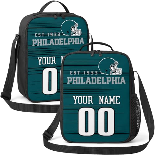 Image of Philadelphia Lunch Bag Custom Name and Number Personalized Gifts