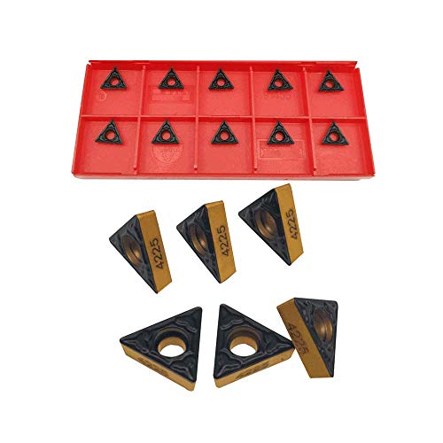 10pcs GBJ Indexable Inserts TCMT090204 TCMT1.8(1.5) STFCR Boring Bar Inserts for Metal Cutting 60Degree Triangle Shaped Double Coated R0.4