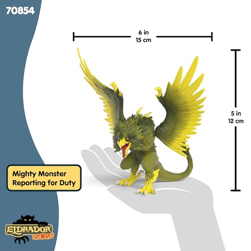 Image of Schleich Eldrador - Jungle Raptor - Parrot Monster Toy - Kids 7+ | 70854 | Monster Figurine, Battle Creature Toy for Boys 7+, Fantasy Beast, Action Figure Gifts, Screen-Free Imaginative Pretend Play