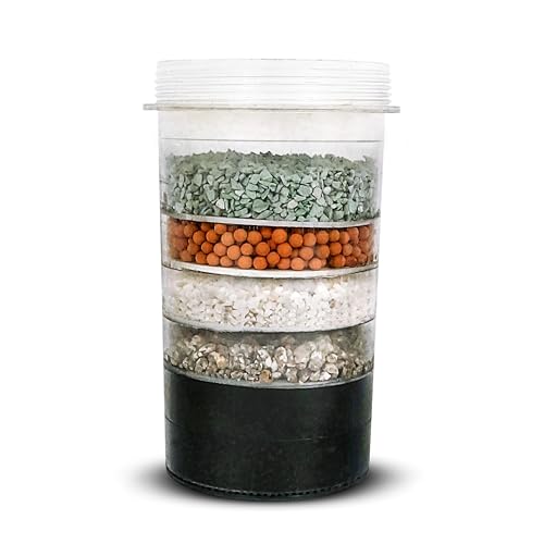 ZENWATER Genuine 5-Stage Mineral Cartridge Filter Replacement - Exclusively for Zen Water Countertop Gravity Filtration System - Clean and Mineral-Rich Hydration