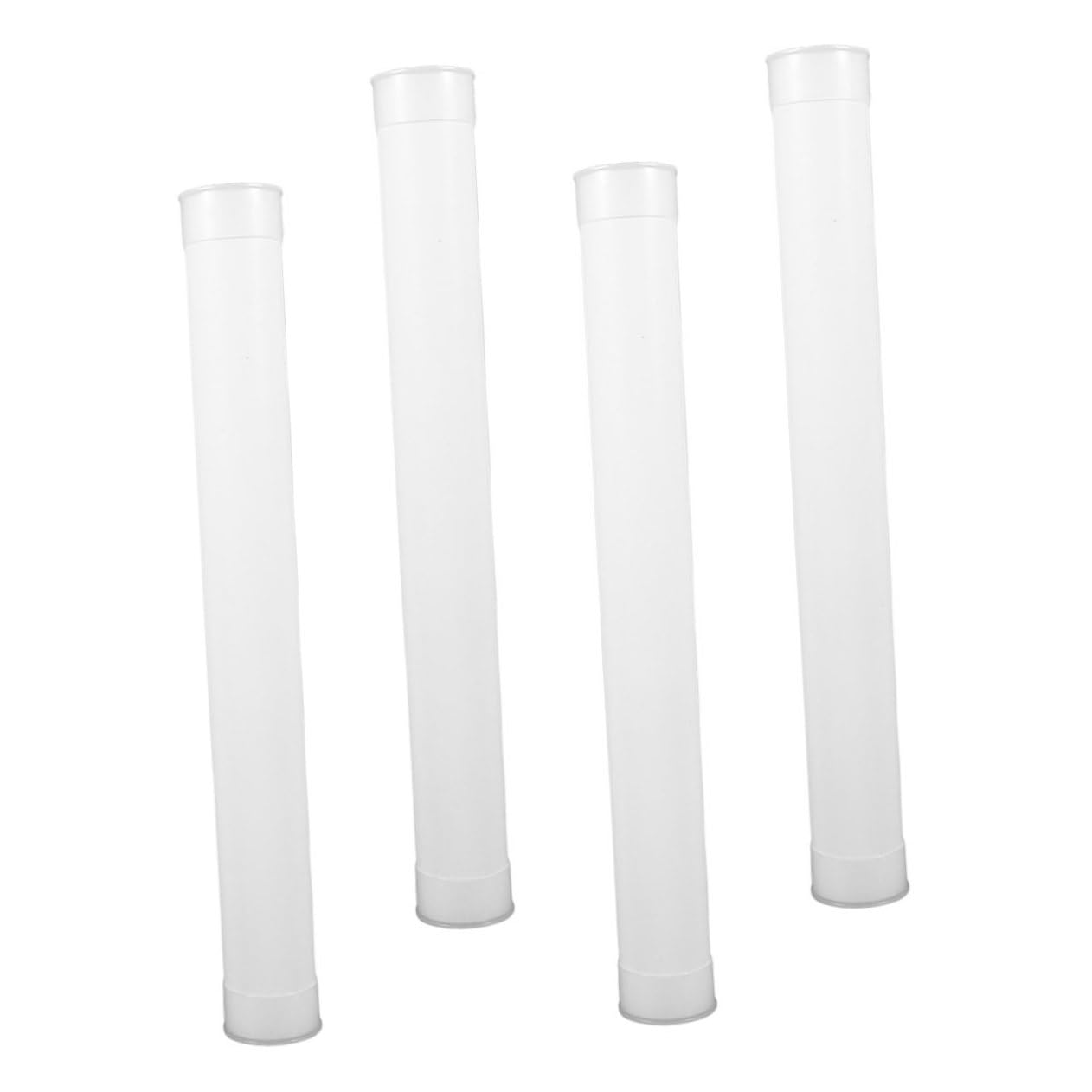 Cabilock Pcs Plastic Round Tube Lid Versatile Storage Organizer Mailing Tubes for Shipping Packaging Map for Art Prints Moisture Protection