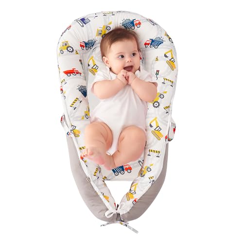 Image of Viviland Baby Lounger Snuggle Me Lounger Fits 0-24 Months Newborn Infant Babies, Truck