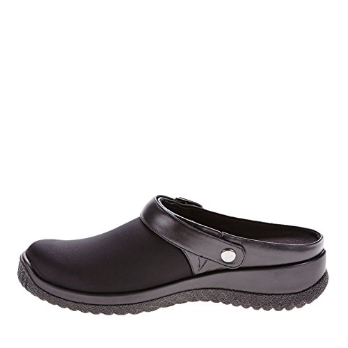 Drew Savannah Women's Casual Slip-On Comfortable Clog With Adjustable Strap Black/Stretch Us 9 Ww #TOP2