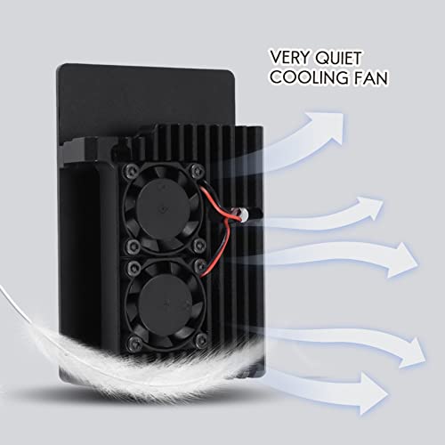 Caja para Raspberry Pi 4 que evita sobrecalentamiento con ventilador 2