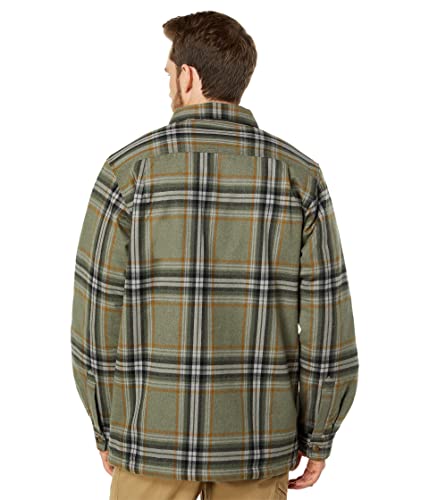 Carhartt Men's 105430 Relaxed Fit Flannel Sherpa-Lined Shirt Jac - X-Large Regular - Basil #TOP1