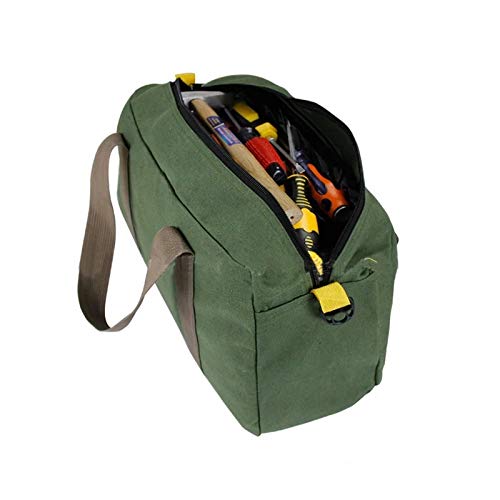 YZQ Large Capacity Tool Bag Multifunction Waterproof Oxford Canvas Hand Tool Storage Carry Bags Portable Metal Toolkit Organizer (18 INCHES)
