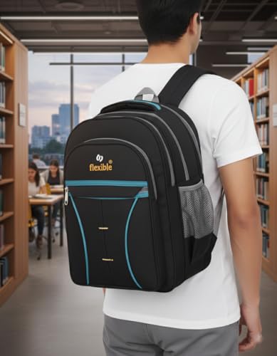 Image of 60L Large 3-Compartment Spacious Durable School Bag For 5Th To 10Th Class,College Bag,Tution Bag and Travelling Backpack Waterproof For Both Boys And Girls