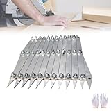 Picket Master Pro Center Finding Tool for Precise Measurements,3/7/12 Point Center Finder Measuring Tool,Woodworking Center Finding Tool,Pipe Metal Equal Space Divider Tool for Welding(12 Point)