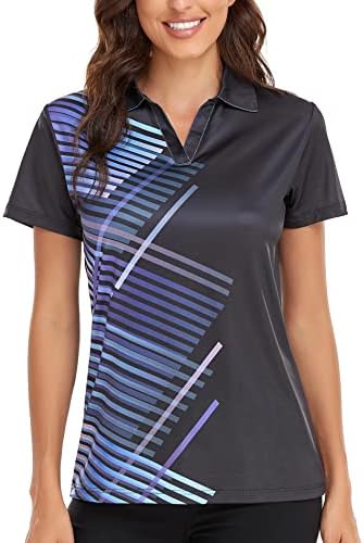 Little Beauty Women's Golf Polo T Shirts Short Sleeve Collared Lightweight Lightweight Moisture Wicking Tennis Running T-Shirts