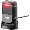 NetumScan Hands-Free Barcode Scanner, 1D 2D QR Desktop USB Wired Barcode Reader with Auto-Sensing, 1M Pixel CMOS for Inventory Management, Retail, POS System, Windows Mac Linux