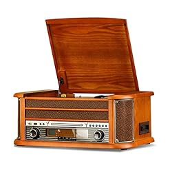 Record Player 3-Speed Vintage Style Turntable Bluetooth Record Player with Built-in Stereo Speakers Portable Suitcase Player - Les Beatles, Paul McCartney, John Lennon, RIngo Starr, George Harrison