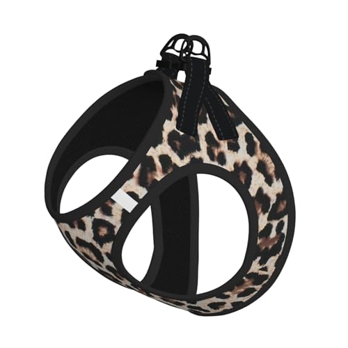 Welpengeschirr mit Leopardenmuster, reflektierend, Hundezubehör für...