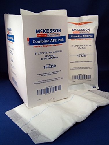PT# 16-4254 ABD / Combine Pad Medi-Pak Performance Plus Cellulose Tissue / NonWoven Outer Fabric 8 X 10 Inch Rectangle BX/24 by Medi-Pak Performance Plus