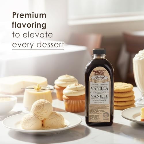 Rawleigh Double Strength Vanilla Flavoring: 12 fl oz, Pure Bourbon Madagascar Vanilla Beans, Premium Flavoring for Baking Cookies, Cakes, & Desserts, Ice Cream, & Desserts, 2X Strength - Pack of 1 - Thumbnail 4