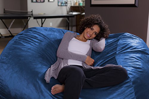 Sofa Sack - Plush Bean Bag Sofas With Super Soft Microsuede Cover - Xl Memory Foam Stuffed Lounger Chairs For Kids, Adults, Couples - Jumbo Bean Bag Chair Furniture - Royal Blue 6' #TOP2