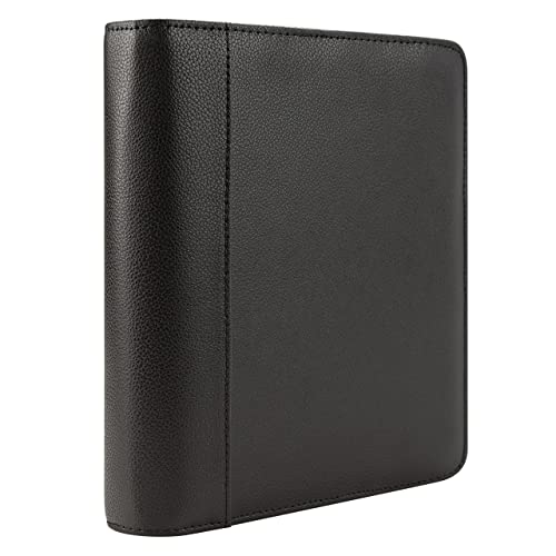 Franklincovey - Franklin Binder | Leather Open Binder (Classic, Black) #TOP1