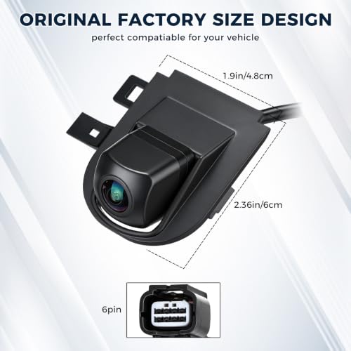 Image of Backup Camera 39530-T3L-A12 Fit for 2013-2017 Honda Accord Coupe EX, EX-L | Rearview Camera OE: 39530-T3L-A63, 39530-T3L-A71, 39530-T3L-A01