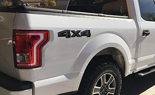 4X4 Decals Bedside Decals Truck Stickers for Ford F150 Gray/Grey (2015-2020) - FPPG (Set of 2) | FH1A7
