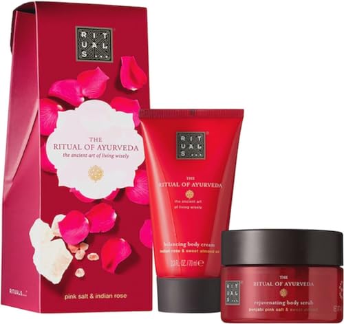 Rituals coffret rose indienne exfolie et hydrate intensément la peau 70 ml